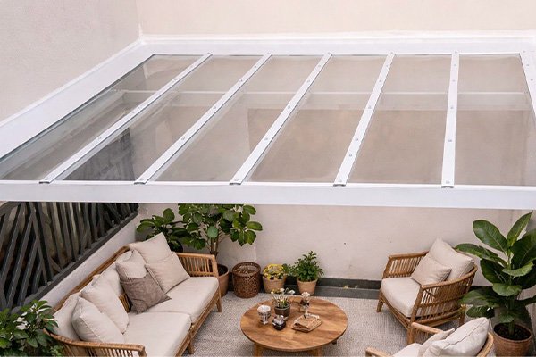 Cobertura Abre e Fecha Mista_ Alumínio e Policarbonato